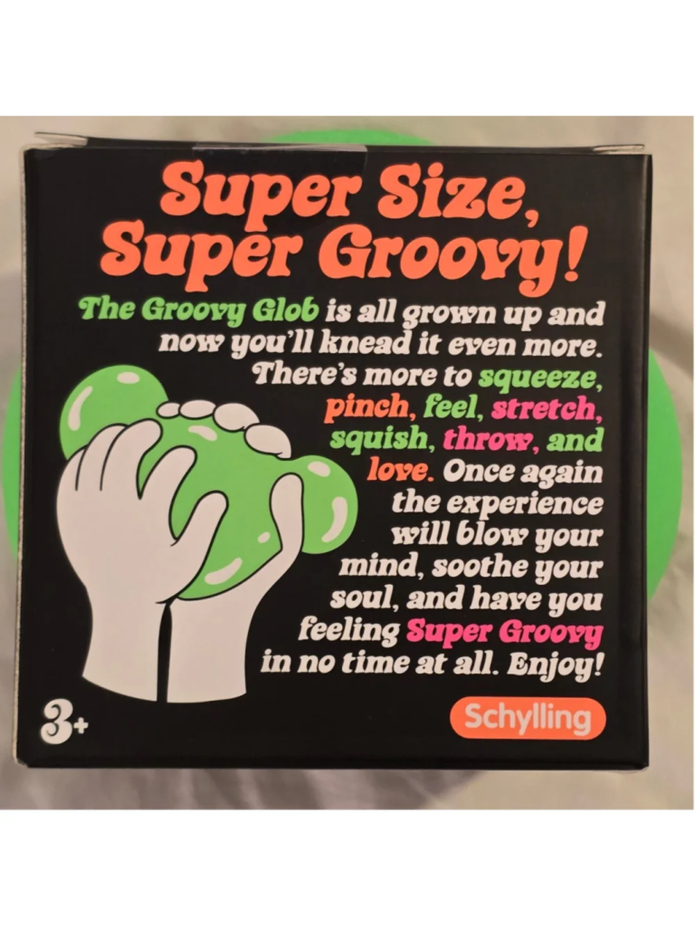 Schylling Super Nee Doh Groovy Glob Toy One Size Green Black